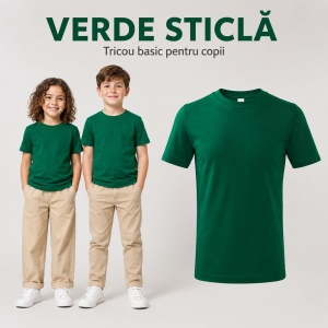 Tricou Copii Clasic Basic Free – Băiat și Fată, 100% Bumbac, Confortabil - Img 20