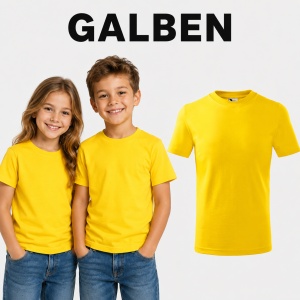 Tricou Copii Clasic Basic Kids, Băiat/Fată, Bumbac 100% Confortabil, 160 g/m², Mărimi 4–12 ani - Img 19