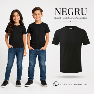 Tricou Copii Classic Malfini – 100% Bumbac, Mânecă Scurtă, Fete și Băieți, 6 Culori - Img 15