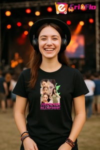 Tricou copii cu formatia BLACKPINK JENNIE , din bumbac 100% - Img 4