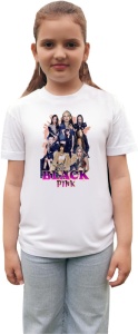 Tricou copii cu formatia BLACKPINK LISA 6 , din bumbac 100% - Img 3