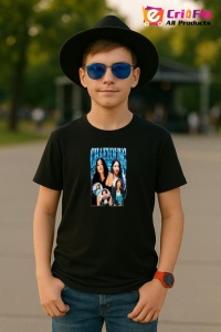 Tricou copii cu formatia CHAEYOUNG 3 , din bumbac 100% - Img 5