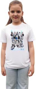 Tricou copii cu formatia ITZY , din bumbac 100% - Img 2