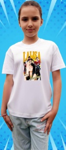 Tricou copii cu formatia LALISA BLACK PINK , din bumbac 100% - Img 7