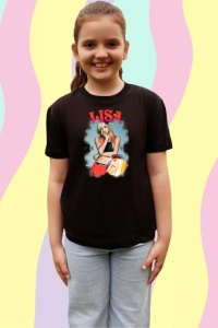 Tricou copii cu formatia LISA 3 , din bumbac 100%