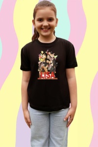 Tricou copii cu formatia LISA 9 , din bumbac 100% - Img 4