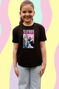 Tricou copii cu formatia NAYEON , din bumbac 100% - Img 4