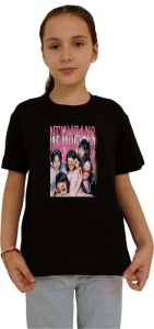 Tricou copii cu formatia NEW JEANS , din bumbac 100% - Img 2