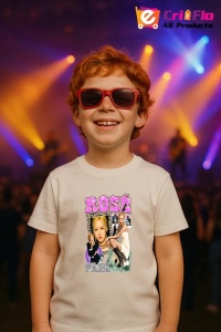 Tricou copii cu formatia ROSE PARK , din bumbac 100% - Img 9