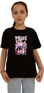 Tricou copii cu formatia TWICE 2 , din bumbac 100% - Img 2