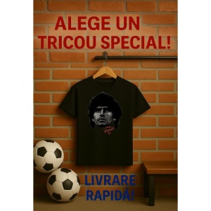 Tricou Copii cu Fotbalistul Diego Armando Maradona - Napoli - Img 6
