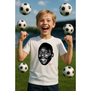 Tricou Copii cu Fotbalistul Edson Arantes do Nascimento - Brazil - Img 6