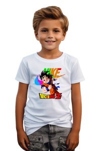 Tricou copii din bumbac 100% Dragon Ball Z Goku, cu imprimeu pentru copii, îmbrăcăminte confortabilă, modă copii, cadou ideal