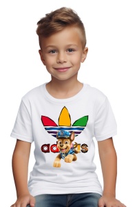 Tricou copii din bumbac 100% Patrula Catelusilor, cu imprimeu pentru copii, îmbrăcăminte confortabilă, modă copii, cadou ideal