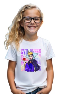 Tricou Copii din bumbac 100%, personalizat cu personajul Evil Queen 1 - Img 2