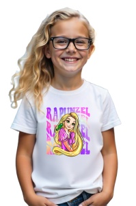 Tricou Copii din bumbac 100%, personalizat cu personajul Rapunzel - Img 2
