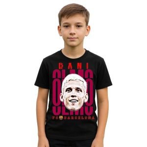 Tricou Copii din bumbac cu fotbalistul Daniel Olmo Carvajal-RB Leipzig - Img 2