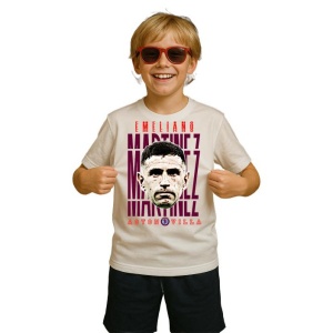 Tricou Copii din bumbac cu fotbalistul Emiliano Martinez-Aston Villa - Img 3
