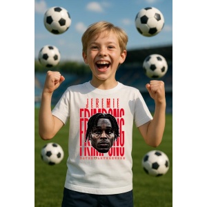 Tricou Copii din bumbac cu fotbalistul Jeremie Agyekum Frimpong-Bayer 04 Leverkusen