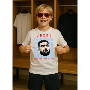 Tricou Copii din bumbac cu fotbalistul Josko Gvardiol-Manchester City - Img 7