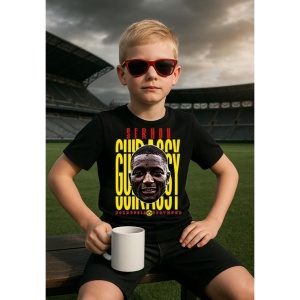 Tricou Copii din bumbac cu fotbalistul Serhou Yadaly Guirassy-Borussia Dortmund - Img 3