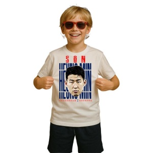 Tricou Copii din bumbac cu fotbalistul Son Heung-min-Tottenham Hotspur - Img 3