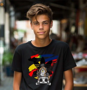 Tricou copii din bumbac personalizat haios Grafitti Street Music - Cadou