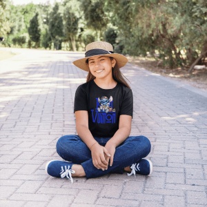 Tricou copii din bumbac personalizat haios Rich Stitch - Cadou