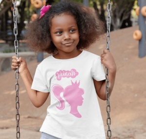 Tricou copii haios personalizat - Princess - din bumbac, personalizat - Cadou - Img 3