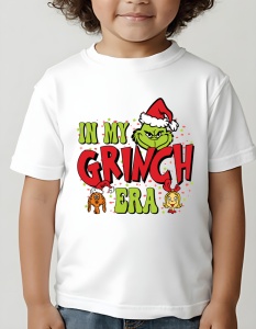 Tricou copii - In My Grinch Era - Crăciun, modă, stil, cadouri, sărbători, festiv