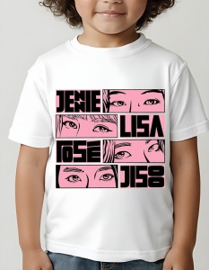 Tricou copii - Jenie, Lisa, Rose, Jisoo - KPOP, stil, muzică, idol, cultură, pop, trendy, grup, fanbase, Korea - Img 2