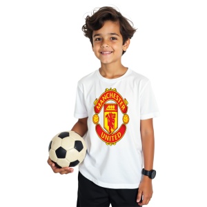 Tricou copii Manchester United FC din bumbac 100% - Img 2