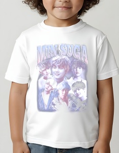 Tricou copii - Min Suga - KPOP, stil, muzică, idol, cultură, pop, trendy, grup, fanbase, Korea