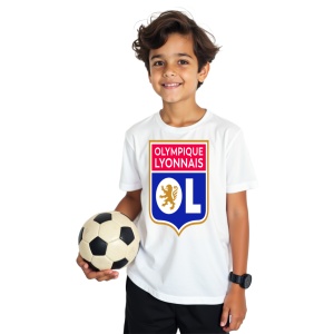 Tricou copii Olympique Lyonnais din bumbac 100%