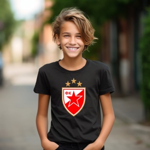 Tricou copii Red Star Belgrade din bumbac 100% - Img 6
