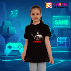 Tricou Copii Roblox Baiatul Antrenor din bumbac 100% - Img 4