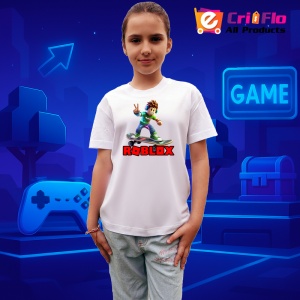 Tricou Copii Roblox Baiatul Skate din bumbac 100% - Img 7