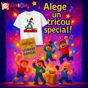 Tricou Copii Roblox Baiatul Skate din bumbac 100% - Img 10