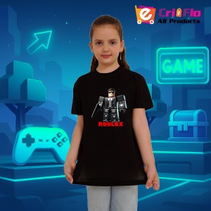 Tricou Copii Roblox Curcubeu Smecher din bumbac 100% - Img 4