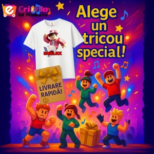 Tricou Copii Roblox Fotbalistul Vesel din bumbac 100% - Img 10