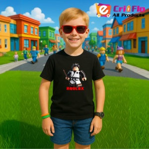 Tricou Copii Roblox Fugarul Katana din bumbac 100% - Img 4