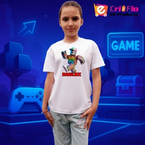Tricou Copii Roblox Jucatorul Retro din bumbac 100% - Img 7