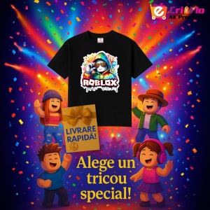 Tricou Copii Roblox Maestrul Vopselelor din bumbac 100% - Img 6