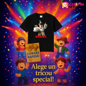 Tricou Copii Roblox Plimbaretul din bumbac 100% - Img 7