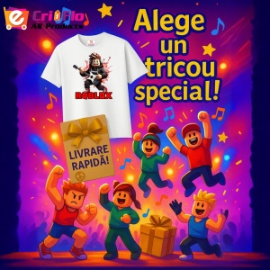 Tricou Copii Roblox Semnul Valurilor din bumbac 100% - Img 10