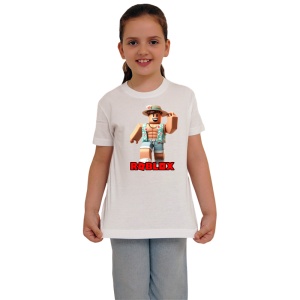 Tricou Copii Roblox Simbolul Exploziei din bumbac 100% - Img 3