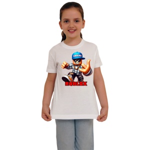 Tricou Copii Roblox Soferul Hotdog din bumbac 100% - Img 3