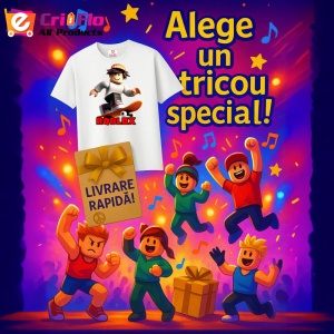 Tricou Copii Roblox Super Bucatar din bumbac 100% - Img 10