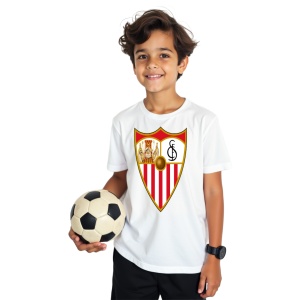 Tricou copii Sevilla FC din bumbac 100%