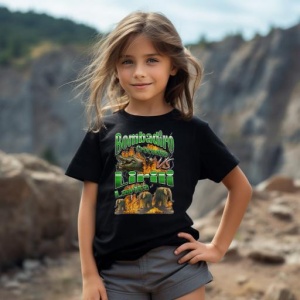 Tricou Copii Tralalelo Tra la la Bombadiro VS Lirili Funny Italian Brainrot Meme Graphic T-Shirt - Img 5